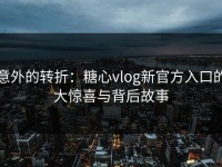 意外的转折：糖心vlog新官方入口的大惊喜与背后故事